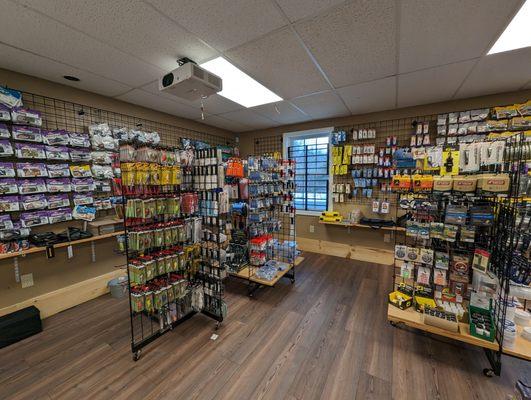 Our pro staff approved fishing department has everything you need for bass, trout, and fly fishing.