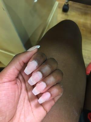 When he fixed my nails because Nail Pro messed them up bad!