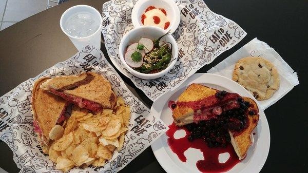 Reuben, Shishito peppers, and Stuffed French toast!