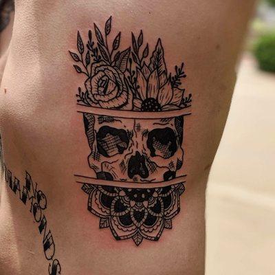 Skull Tattoo by Tom B Stone