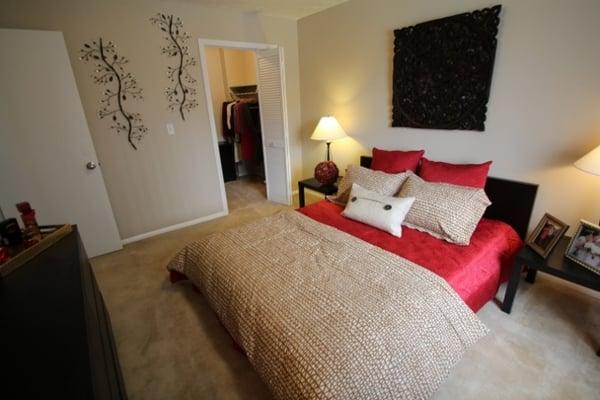 Master bedrooms in 2 and 3 bedrooms feature walk-in closets!