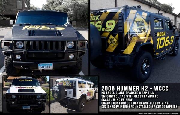 WCCC Hummer wrap, removal and install.