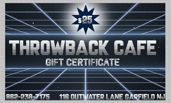 Gift certificates available