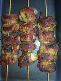 Chicken diablo skewers