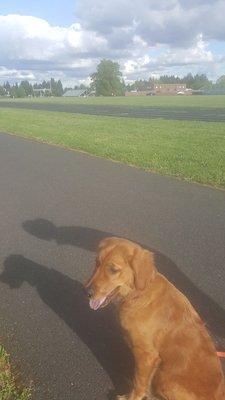 Emma on a walk