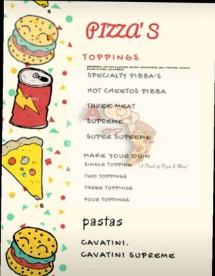 Our pizzas and pastas