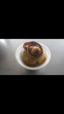 Mofongo con chicharron