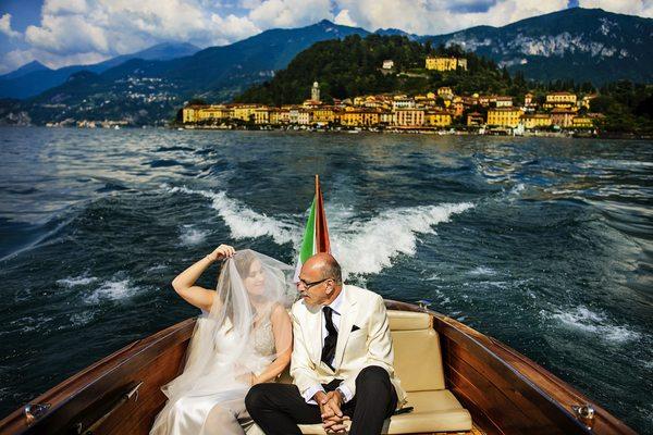 Rui Boat from Grand Hotel Tremezzo. Wedding t Villa Balniabello Wedding in Lake Como, Italy by Chrismans Studios