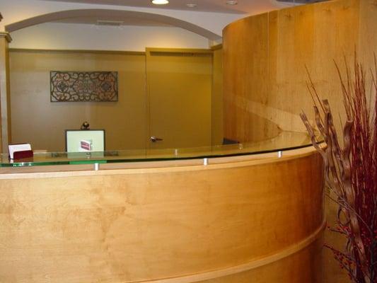 Our office was designed to provide a warm and comfortable environment.