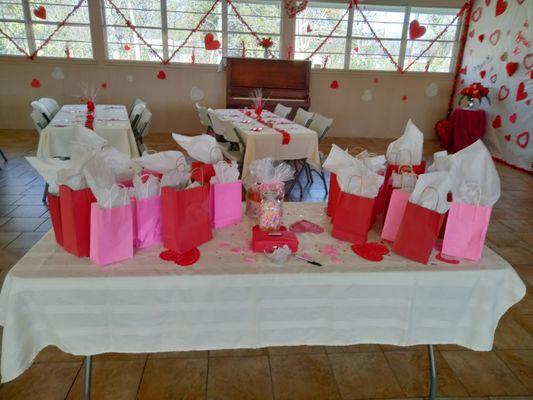 Preparing for Ladies Appreciation dinner in February.