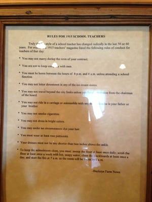 School house rules.