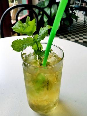 AMY'S FAMOUS MINT TEA at the Ritz Cafe in Thomaston, Georgia.