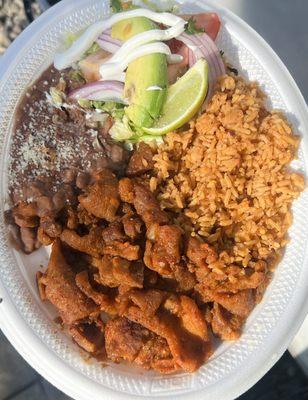 Chicharrón plate.