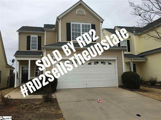 Home sold in Simpsonville. RD2 is actually my initials that I use for branding!