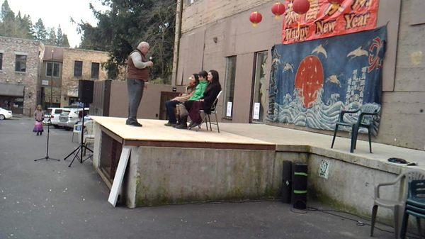 Stage Show at the Chinese New Year in Nevada City, Ca.