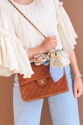 Vintage bags & scarves