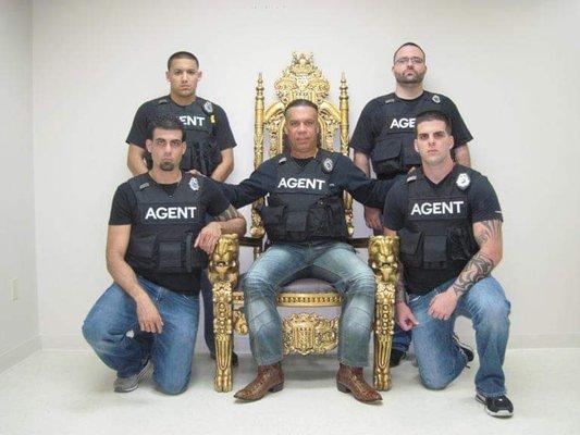 The Orginal Mr. Stevenson with his chosen brothers/agents for posting bail bonds in Miami