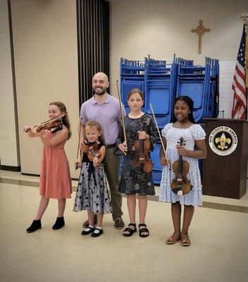 Mr. Patrick and students after our Fall 2023 Recital