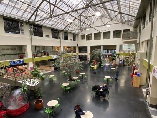 Indoor atrium seating