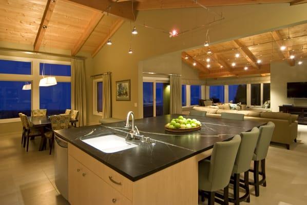 Trione Sea Ranch residence kitchen