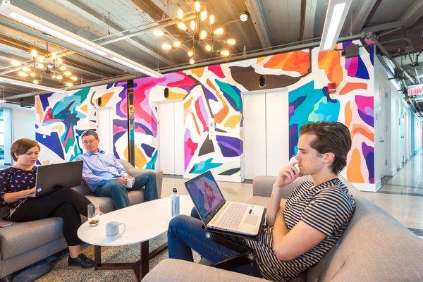 Expansive Shockoe Slip coworking lounge