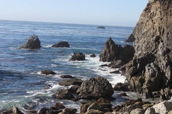 My Inspiration: The rocky shoreline of the Pacific Ocean at the Esalen Institute