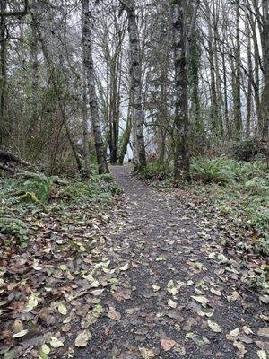 Start of the trail from the east side watershed