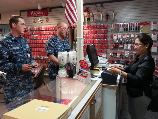 Customers Jimmy Page and Ralph Christiansen