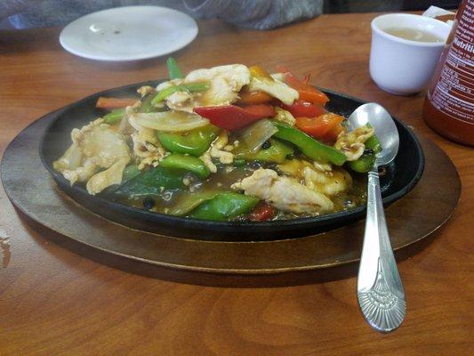 Sizzling chicken