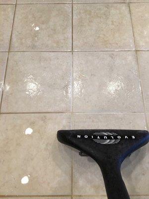 Tile and grout clean and seal