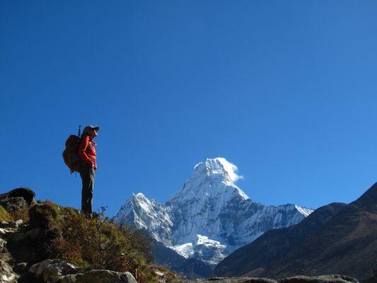 In Nepal's Himalayan Mountains.