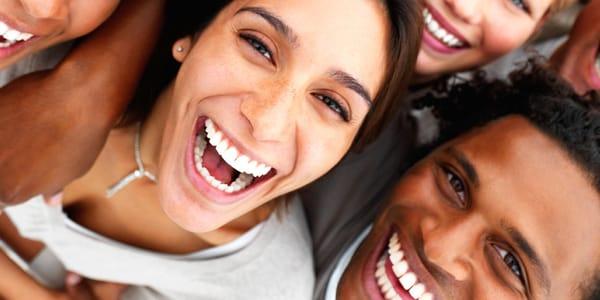 Smile with your friends at Olmsted Orthodontics!