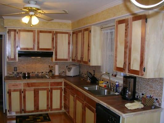 Two-toned (birch and maple) kitchen