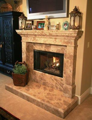 Classic Marble - Custom Fireplace