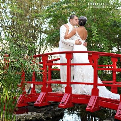 Miami Beach wedding in the Botanical Gardens.