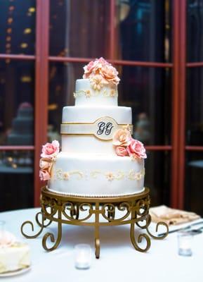 Wedding cake at the Westin St. Francis