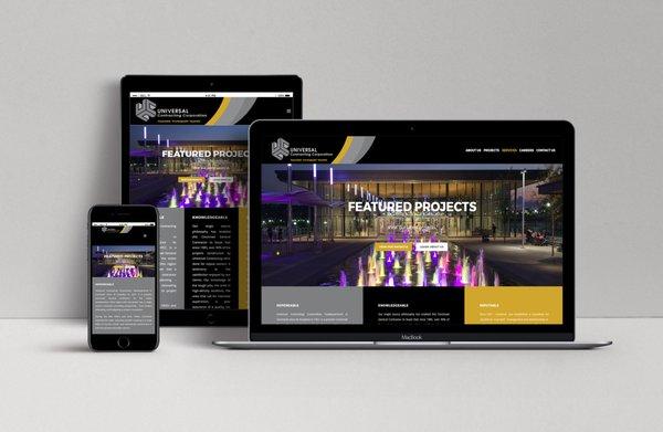 Website design for Universal Contracting Corporation