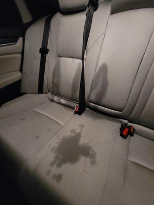 I drive for Uber and a rider spilled Coke on the seats