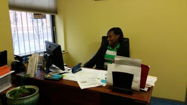 Student Intern enjoying the thrill of real life experience in Accounting.