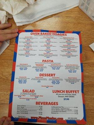 Menu flipside