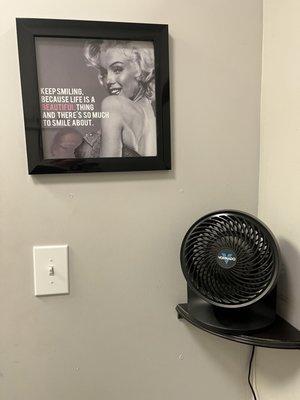 Let Marilyn tell you. Wonderful fans in the dressing room!