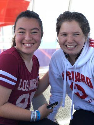 2 of our veteran campers enjoying the beach!