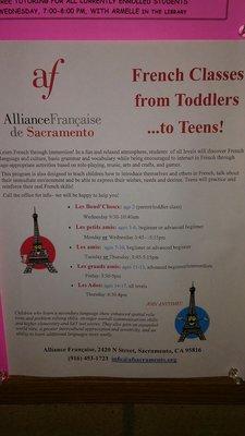 Classes@  Alliance Francaise De Sac