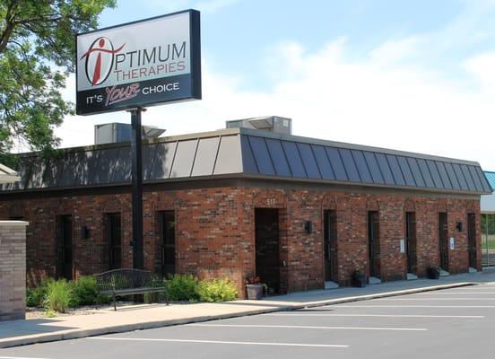 Optimum Therapies Eau Claire clinic is located in the Putnam Heights Shopping Center.