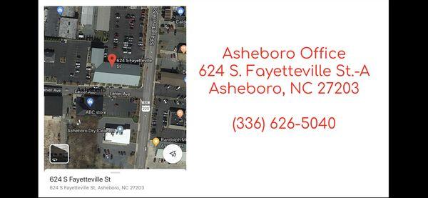 Asheboro Office - Main Office