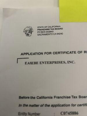 here you can tell the seal of ca. is fake