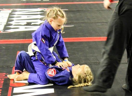 Even the children can compete in grappling or Brazilian Jiu-Jitsu