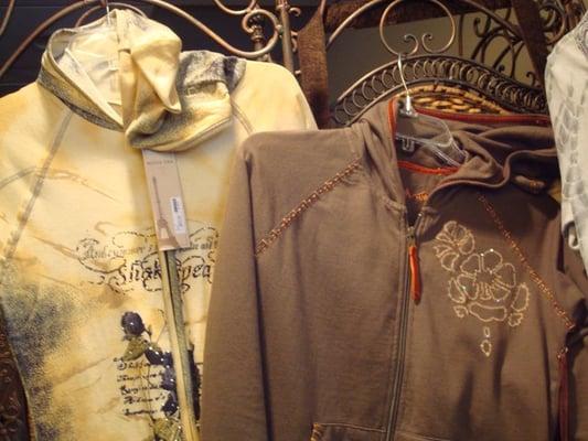 Adorable, detailed hoodies are some highlights of Artisan Masterpiece's upstairs boutique. Photo by Jennifer Litz.