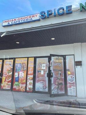 Front of store and restaurant