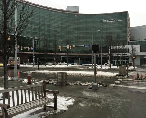 Cleveland main campus front entrance including the Endocrinology office, currently building F20.